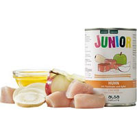 Produktbild von Almo Nature Junior Hundefutter Nass Huhn mit Pastinake und Apfel Getreidefrei 400 g - 400 g
