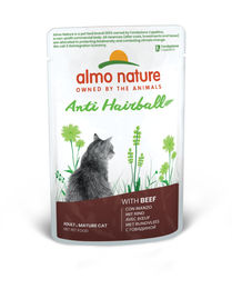 Almo Nature PFC Daily Functional Anti-Hairball Katzen Nassfutter Rind Adult 30 x 70 g - 24 x 70 g – Bild 1 von 5