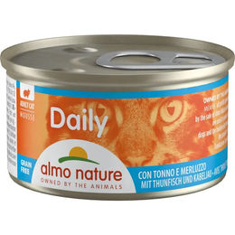 Produktbild von Almo Nature PFC Daily Menü Mousse mit Thunfisch und Kabeljau für erwachsene Katzen 24 x 85 g - 24 x 85 g