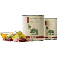 Produktbild von Almo Nature Senior Hundefutter Nass Wild und Kaninchen Stückchen in Sauce getreidefrei und glutenfrei 400 g - 400 g