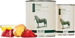 Produktbild von Almo Nature Single Hundefutter Nass Pferd mit Kartoffel Hypoallergen Monoprotein Getreidefrei 30 x 800 g - 30 x 800 g