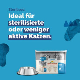 Produktbild von Almo Nature Sterilised Katzenfutter Adult Kabeljau Light zur Gewichtskontrolle 30x70 g - 30 x 70 g