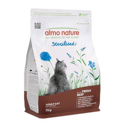 Almo Nature Sterilised Trockenfutter für erwachsene Katzen mit Rindfleisch und Reis 2 x 2 kg - 2 kg – Bild 1 von 8