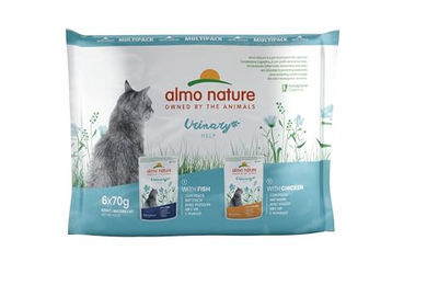 Almo Nature Urinary Help Katzen Nassfutter Fisch und Huhn für erwachsene Katzen 6x70g - 6 x 70 g – Bild 1 von 3