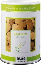 Produktbild von Almo Nature Vital Forte Nahrungsergänzung mit Vitaminen und Mineralien für Katzen 450 g mit 225 Tabletten
