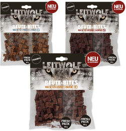 Alorelia Healthcare Beute-Bites Mix Trio Belohnungssnack für Pferde mit Fisch, Ente und Getreidefrei (3 x 160 g) – Bild 1 von 2