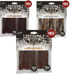 Alorelia Healthcare Beute-Sticks Mix Trio Belohnungssnack für Hunde mit Lachs, Ente und Pferd getreidefrei und hypoallergen 3 x 160 g – Bild 1 von 2