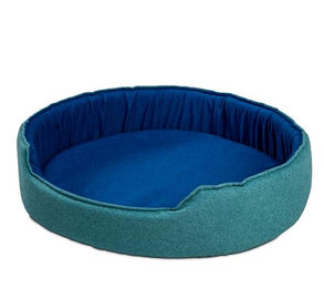alpha mat Discovery A Hundebett rund für kleine Hunde in Grün und Blau 68x60x16 cm – Bild 1 von 1