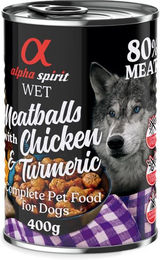 alpha spirit Hundefutter Huhn in Sauce getreidefrei und glutenfrei 400 g - 6 x 400 g – Bild 1 von 2