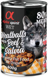 alpha spirit Hundefutter Stückchen in Sauce Rind und Huhn getreidefrei und glutenfrei 400 g - 6 x 400 g – Bild 1 von 2