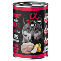 Produktbild von alpha spirit Hundefutter Truthahn Pastete Monoprotein mit hohem Fleischanteil Adult 400 g - 400 g