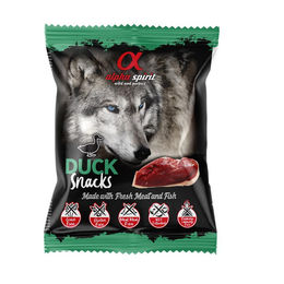 Alpha Spirit Hundesnack Monoprotein Ente oder Fisch gewürfelt für erwachsene Hunde 50 g - 50 g – Bild 1 von 3