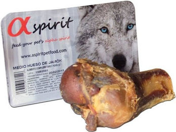 Produktbild von Alpha Spirit Kauknochen Schinkenknochen aus Schwein mit hohem Fleischanteil für alle Altersstufen 12 Stück