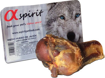 Alpha Spirit Schinkenknochen halb für Hunde Monoprotein ohne Zusatzstoffe - 150 g – Bild 1 von 6