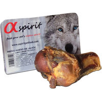 Produktbild von Alpha Spirit Schinkenknochen halb für Hunde Monoprotein ohne Zusatzstoffe - 150 g