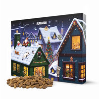 Produktbild von Alphazoo Adventskalender 2026 für Hunde mit 24 Türchen und 12 Fleischsnacks 288g