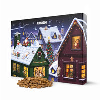 Produktbild von Alphazoo Adventskalender 2026 für Katzen mit Katzensnacks aus Ente, Pferd, Lachs, Huhn, Seelachs und Forelle
