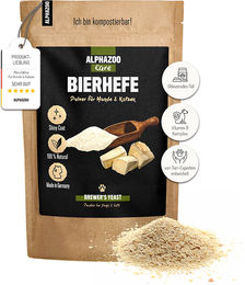 alphazoo Bierhefe Pulver für Hunde und Katzen 250g zur Unterstützung von Haut, Fell und Verdauung - 250 g – Bild 1 von 5