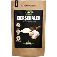 Produktbild von ALPHAZOO Eierschalen-Pulver Nahrungsergänzung für Hunde und Katzen zur Unterstützung von Gelenken und Knochen 1000g