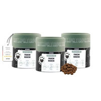 Produktbild von alphazoo Fauchi Bauchi Funktionssnack für Hunde mit Lachs und Bierhefe zur Unterstützung von Magen und Darm 180g