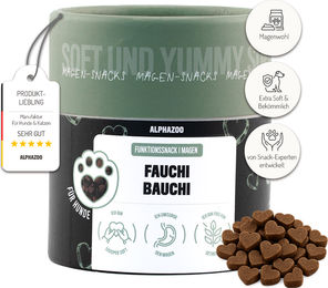 alphazoo Fauchi Bauchi Funktionssnack für Hunde mit Lachs zur Unterstützung von Magen und Darm 60g - 60 g – Bild 1 von 9