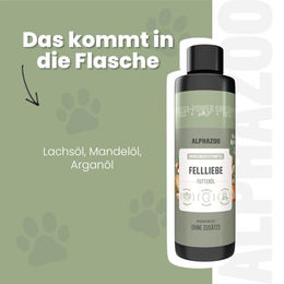 alphazoo Fellliebe Futteröl für Katzen 100ml zur Unterstützung von Haut und Fell – Bild 1 von 7