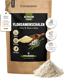 Alphazoo Flohsamenschalen gemahlen Verdauungshilfe für Hunde und Katzen 300g - 250 g – Bild 1 von 4