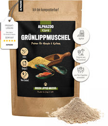 alphazoo Grünlippmuschel-Pulver für Hunde und Katzen zur Gelenkunterstützung 100 g - 100 g – Bild 1 von 6