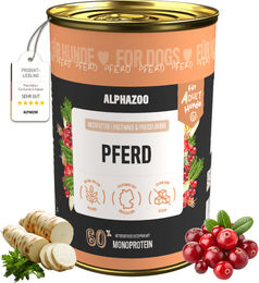Produktbild von alphazoo Hund Nassfutter Pferd 400g - 400 g