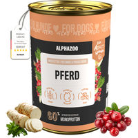 Produktbild von alphazoo Hund Nassfutter Pferd 400g - 400 g