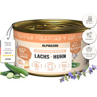 Produktbild von alphazoo Katzen Nassfutter Lachs und Huhn 200g
