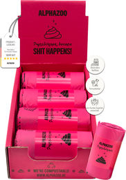 Produktbild von Alphazoo Kotbeutel Rosa 120 Stück