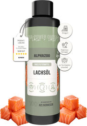 alphazoo Lachsöl für Katzen 250ml zur Unterstützung von Haut, Fell und Immunsystem – Bild 1 von 9