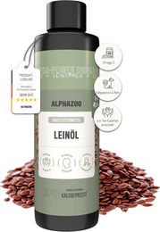 Alphazoo Leinöl für Katzen 250ml zur Unterstützung von Haut, Fell und Verdauung – Bild 1 von 8