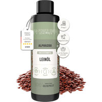 Produktbild von alphazoo Leinöl für Katzen 250ml zur Unterstützung von Haut, Fell und Verdauung