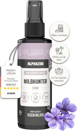 alphazoo MilbHunter Milbenspray für Hunde 100ml mit natürlichem Insektenschutz zur Milbenabwehr - 100 ml – Bild 1 von 8
