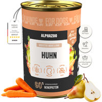Produktbild von Alphazoo Monoprotein Huhn Nassfutter für Hunde Getreidefrei und Sensitive 400g - 400 g