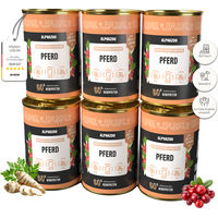 Produktbild von alphazoo Monoprotein Pferd Nassfutter für Hunde 6 x 400g getreidefrei und hypoallergen