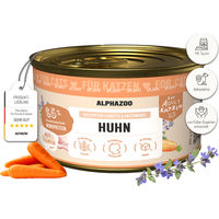 Produktbild von alphazoo Nassfutter Huhn für Katzen 200g