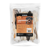 Produktbild von Alphazoo Naturkaukartikel Kaninchenohren mit Fell Monoprotein