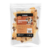 Produktbild von alphazoo Naturkaukartikel Kaninchenohren ohne Fell Monoprotein