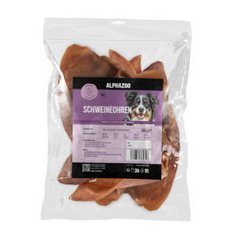 Alphazoo Naturkaukartikel Schweineohren ohne Zusatzstoffe 500g – Bild 1 von 1