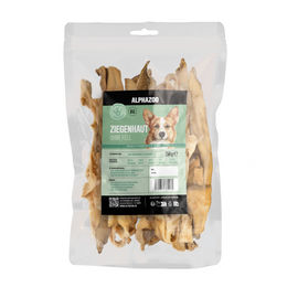Alphazoo Naturkaukartikel Ziegenhaut ohne Fell 250g ohne Zusatz von Aroma- oder Konservierungsmitteln – Bild 1 von 1