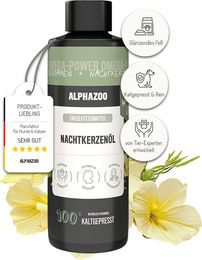 Alphazoo Premium Nachtkerzenöl für Hunde 100ml Haut-Fell-Supplement ohne Konservierungsstoffe – Bild 1 von 7