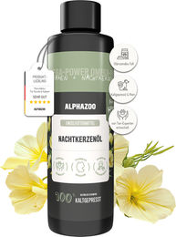 alphazoo Premium Nachtkerzenöl für Hunde 250 ml – Kaltgepresstes Haut-Fell-Supplement zur Unterstützung bei Allergien - 250 ml – Bild 1 von 5