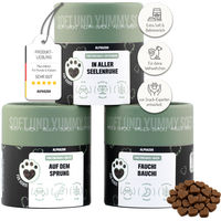 Produktbild von alphazoo Probierset Funktionssnacks Bundle für Hunde mit Lachs getreidefrei und ohne Zucker 3 x 60g - 3 x 60 g