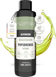 alphazoo Pupsbremse Futteröl für Hunde 250ml zur Unterstützung von Magen-Darm und Verdauung, kaltgepresst und ohne tierisches Protein - 250 ml – Bild 1 von 6
