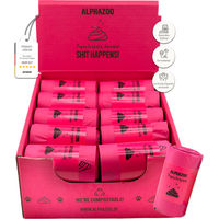 Produktbild von alphazoo Pupssäckchen biologisch abbaubare Hundekotbeutel Pink 600 Stück