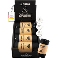 Produktbild von ALPHAZOO Pupssäckchen Kompostierbare Hundekotbeutel Braun 120 Stück