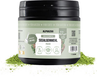 Produktbild von Alphazoo Seealgenmehl für Katzen zur Unterstützung von Haut und Fell 250g